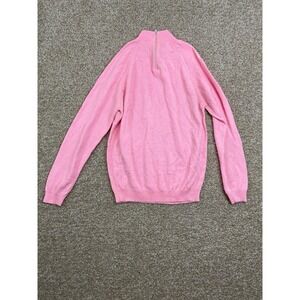 Sweater Womens Small Long Sleeve 1/4 Zip Casual Outdoor Pink